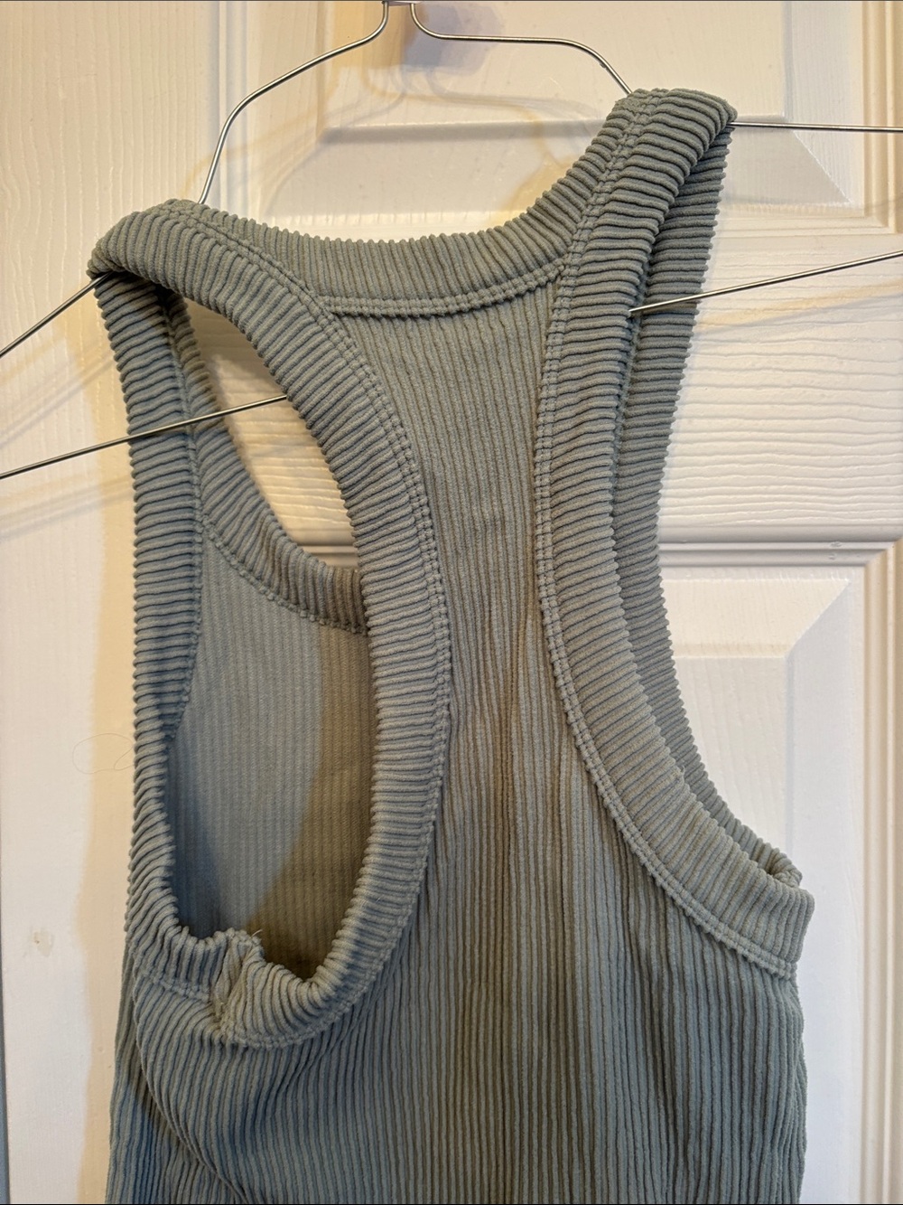 Free People Ribbed Racerback Tank - Sage - Picture 3 of 3